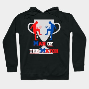 Football sports - Man of the Match - children soccer Hoodie